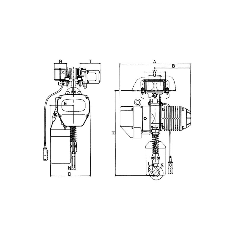 Palăng xích điện cổ điển GBD