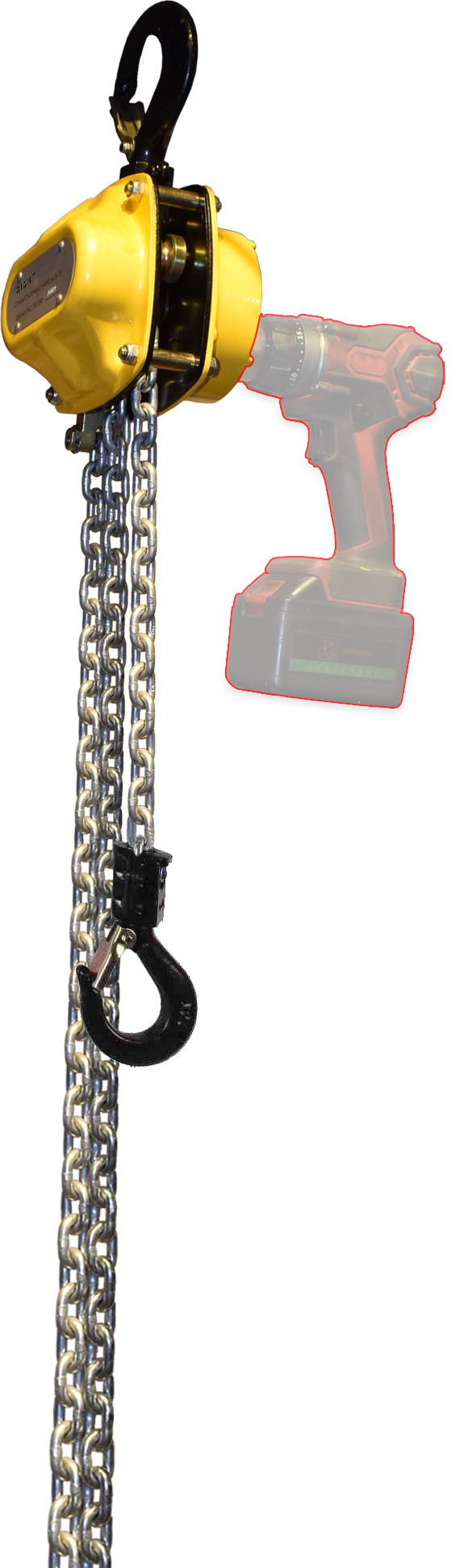Palăng xích chạy bằng máy khoan-HSH-D